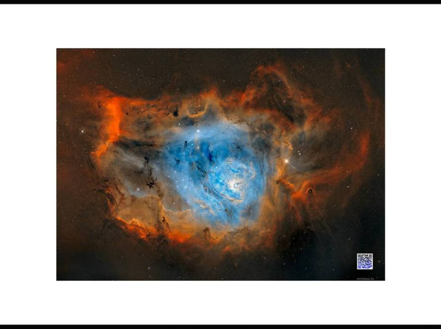The Core of the Lagoon Nebula: A Celestial Lagoon - Nebula