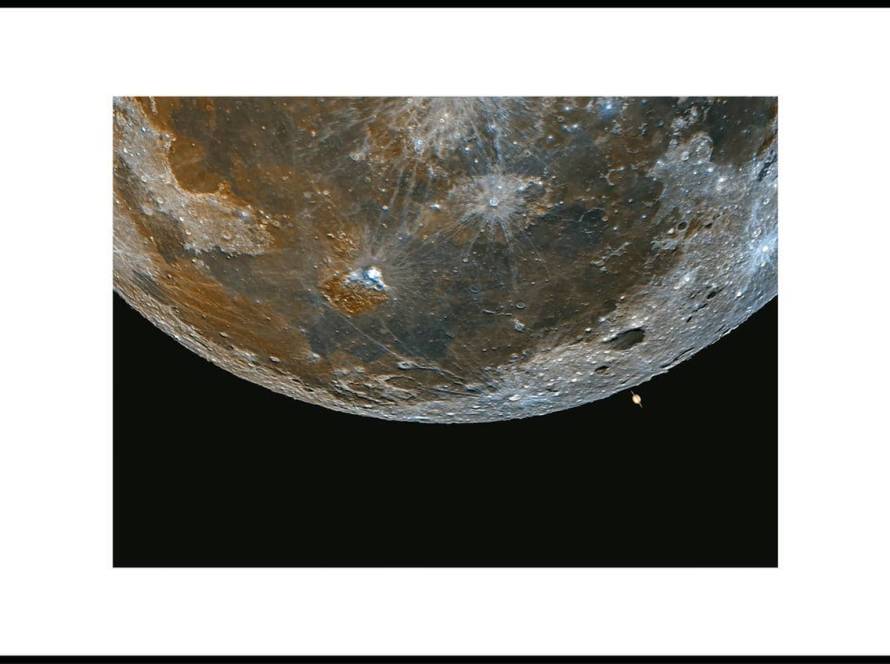 Lunar Occultation of Saturn - Solar System