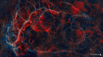 Vela Supernova Remnant – 4-Panel Cosmic Mosaic Print