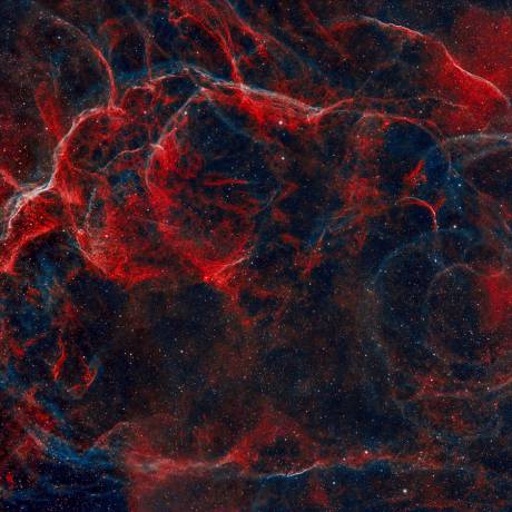 Vela Supernova Remnant – 4-Panel Cosmic Mosaic Print