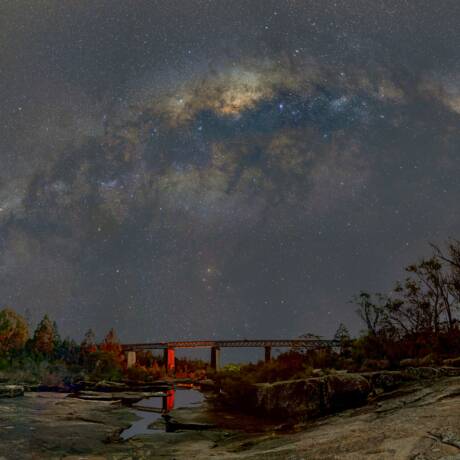 Milky Way Arch Over the Queensland Sky — Where the Cosmos Meets History