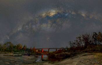 Milky Way Arch Over the Queensland Sky — Where the Cosmos Meets History